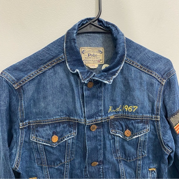 Polo Ralph‎ Lauren Denim Jean Jacket Blue Size Small - Picture 3 of 7
